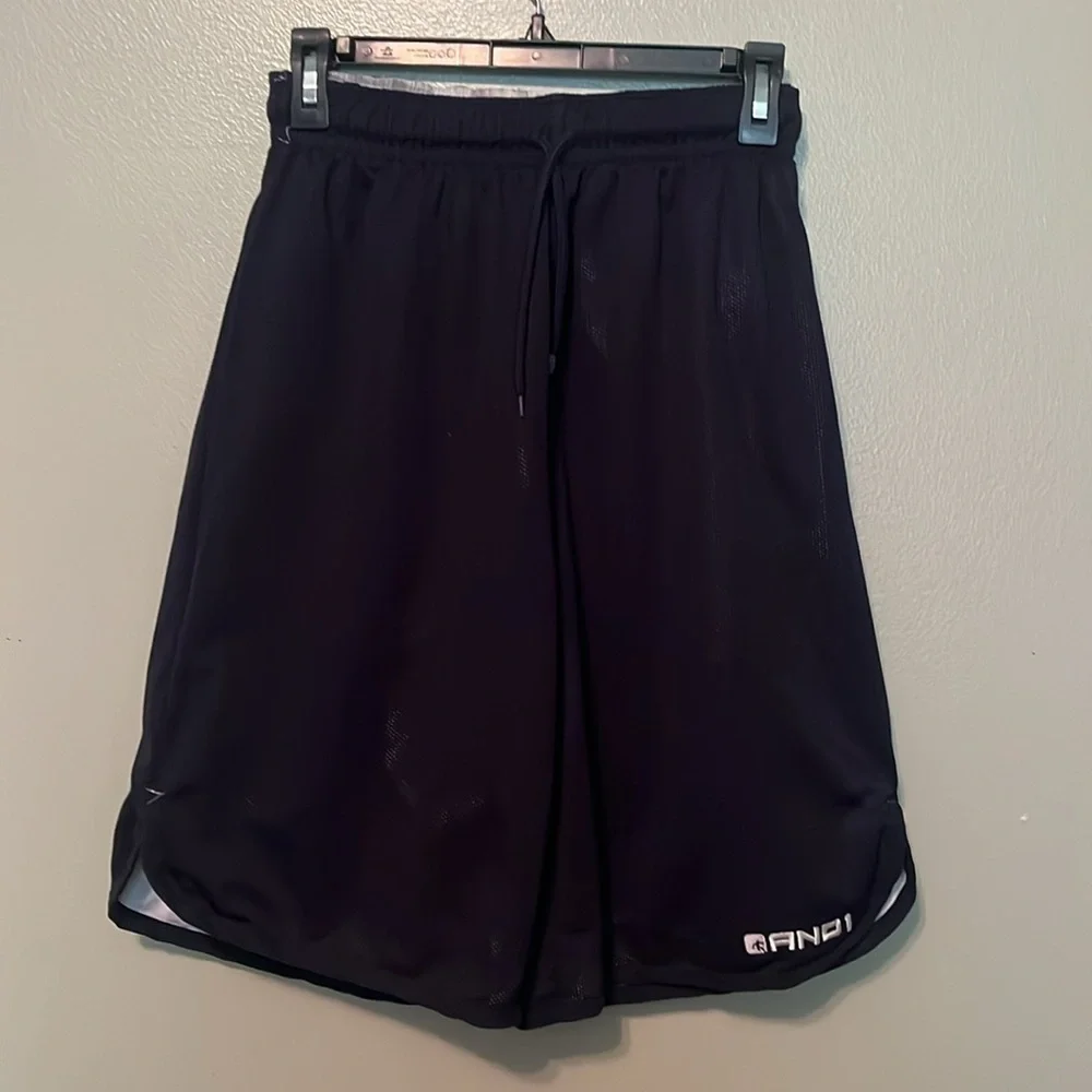 And 1 reversible swimming trunks men’s size small, side pockets, plaid